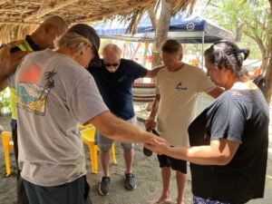 Surfing Ministry - Praying with New Local Leaders